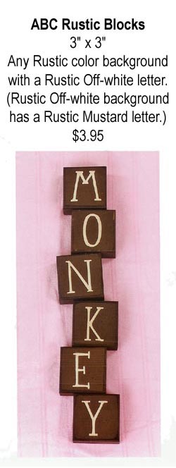 ABC Rustic Blocks