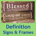 definition signs & frames
